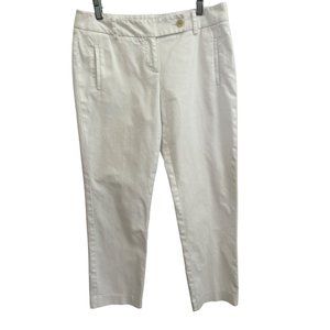 Loft Marisa White, Low Rise, Cropped Pants, Size 4